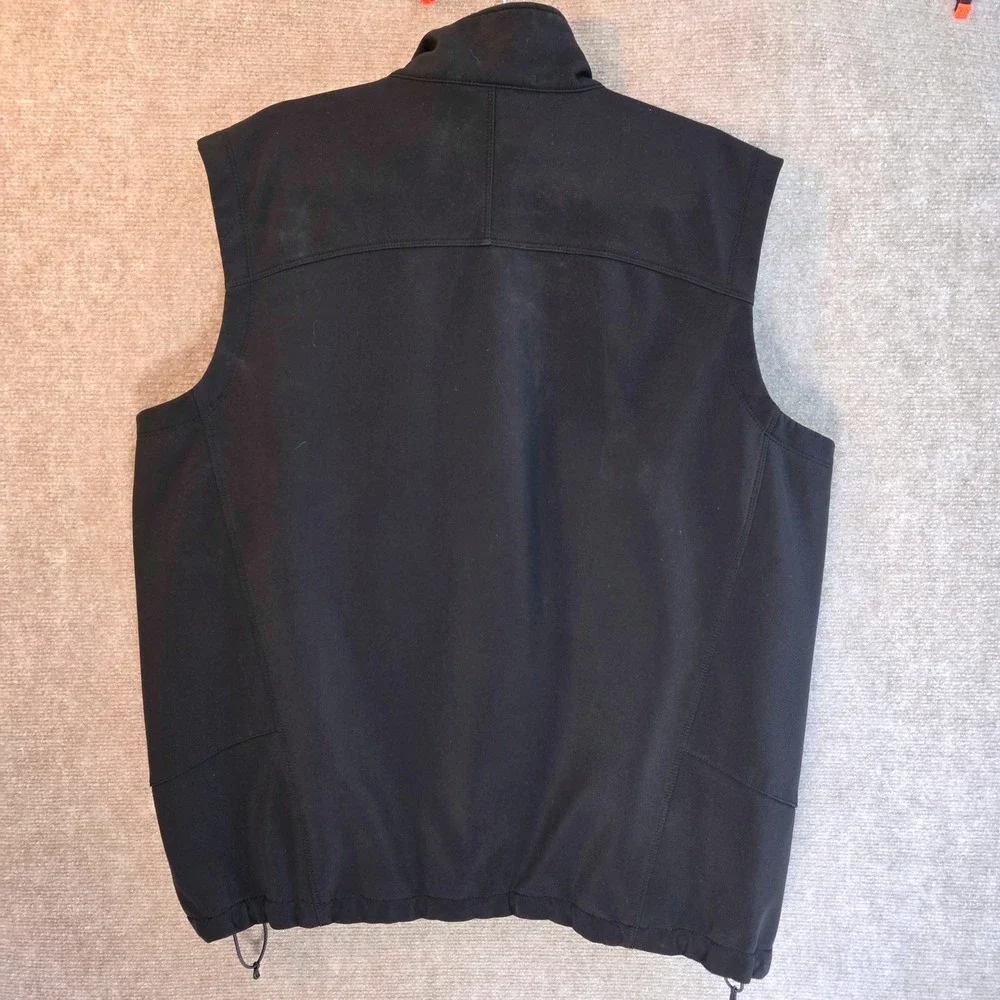 The North Face Apex Bionic Softshell Vest Mens XL Black Windproof Full Zip Mock